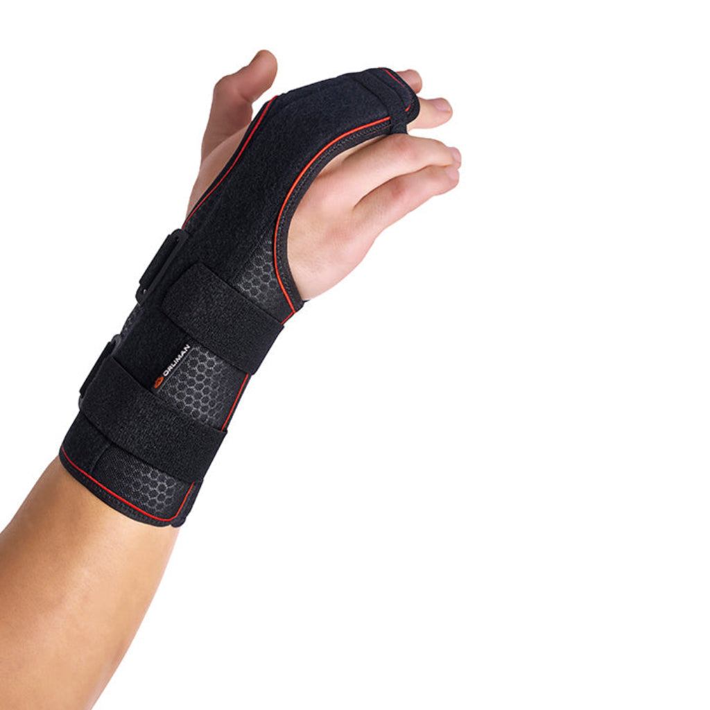 SEMI-RIGID WRIST SUPPORT WITH PALMAR/DORSAL SPLINTS