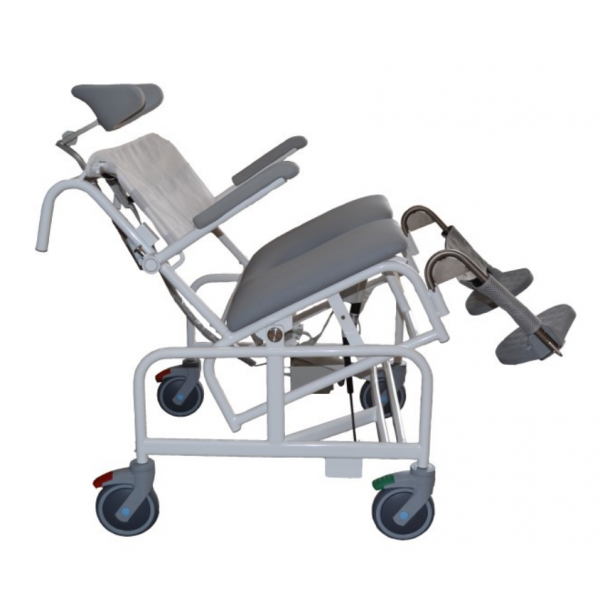 HMN M2 300 Kg Wide El-Tip Bariatric Shower And Toilet Chair With Electric Tilt