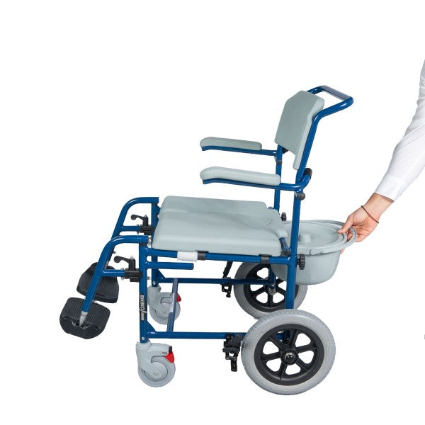 Mobiak Rhino Aluminium Shower Wheelchair With 12" Wheels