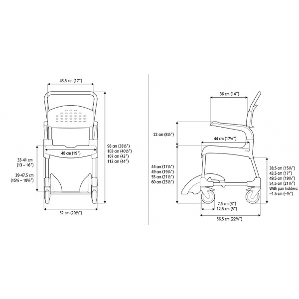 Etac Clean Comfort Shower And Toilet Chair