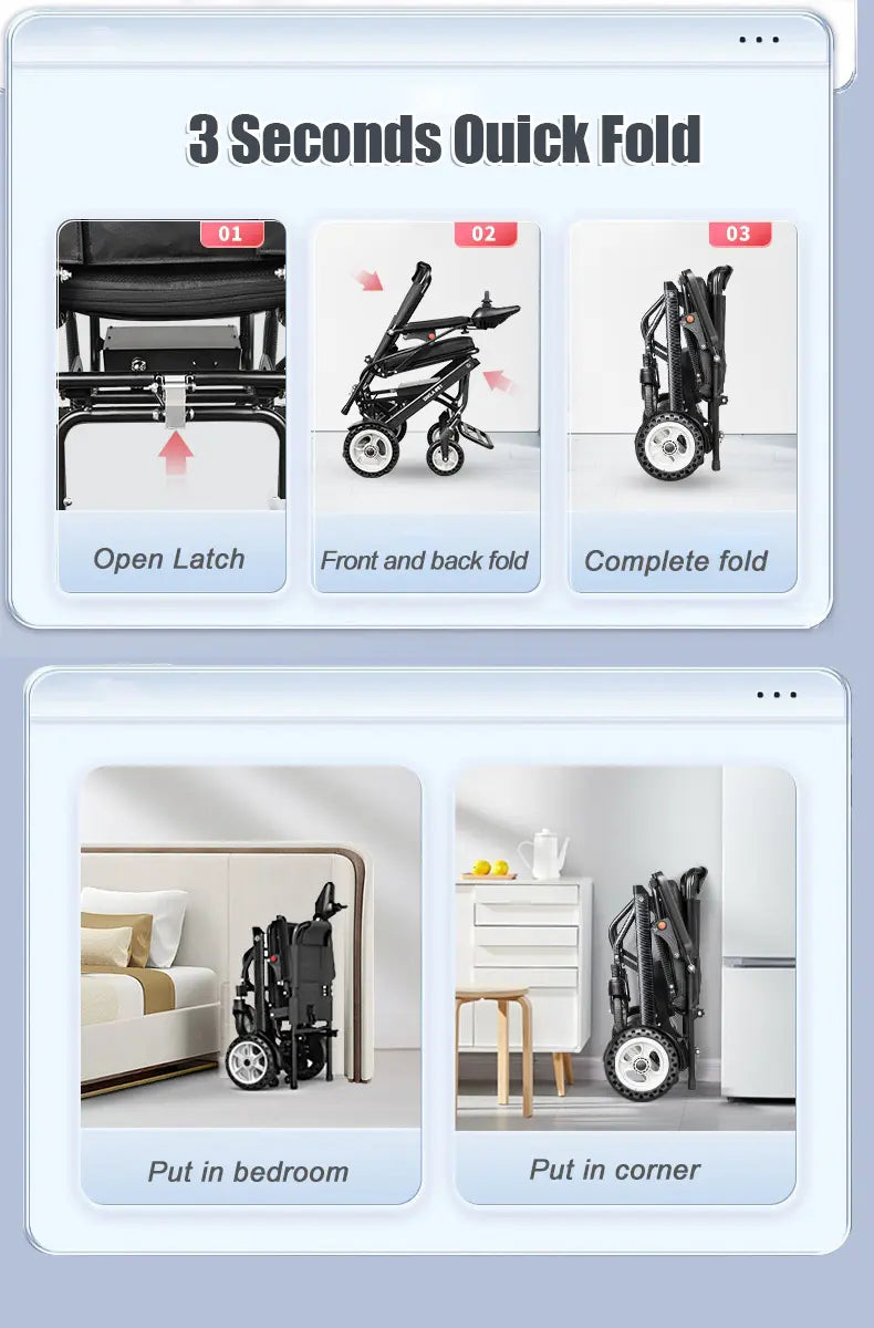 FeatherGo 9.8 Ultra-Light Folding Wheelchair