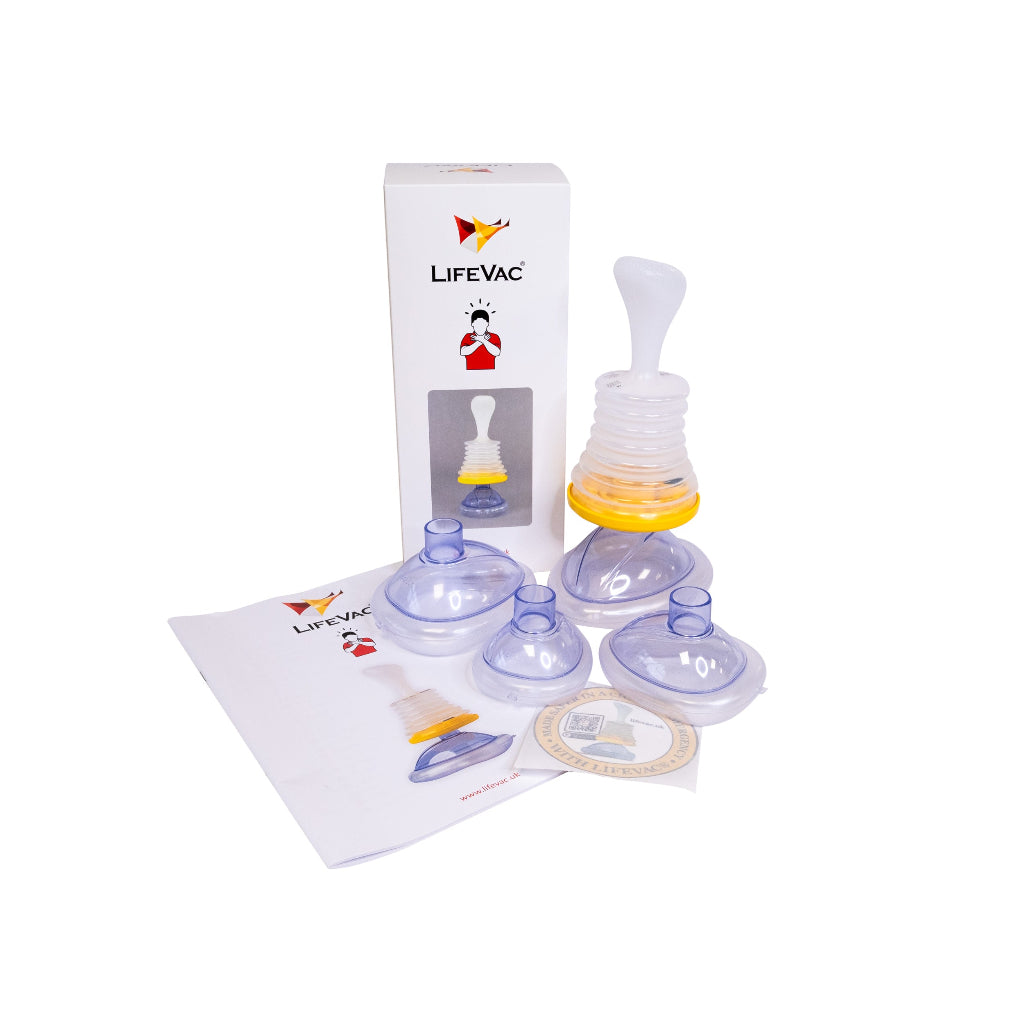 LifeVac product set with packaging on a white background