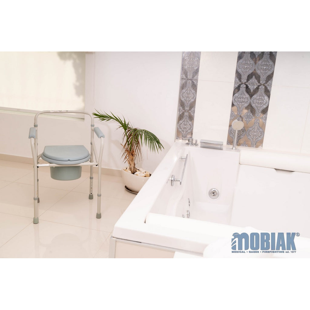 Foldable Commode Chair Beige