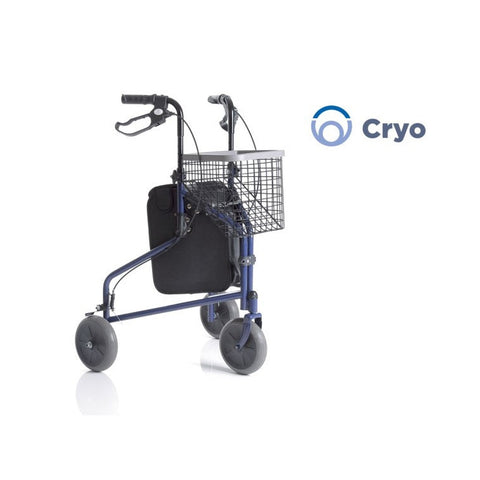 Πτυσσόμενος Περιπατητήρας Cryo 3 Τροχών Με Καλάθι Και Τσάντα
