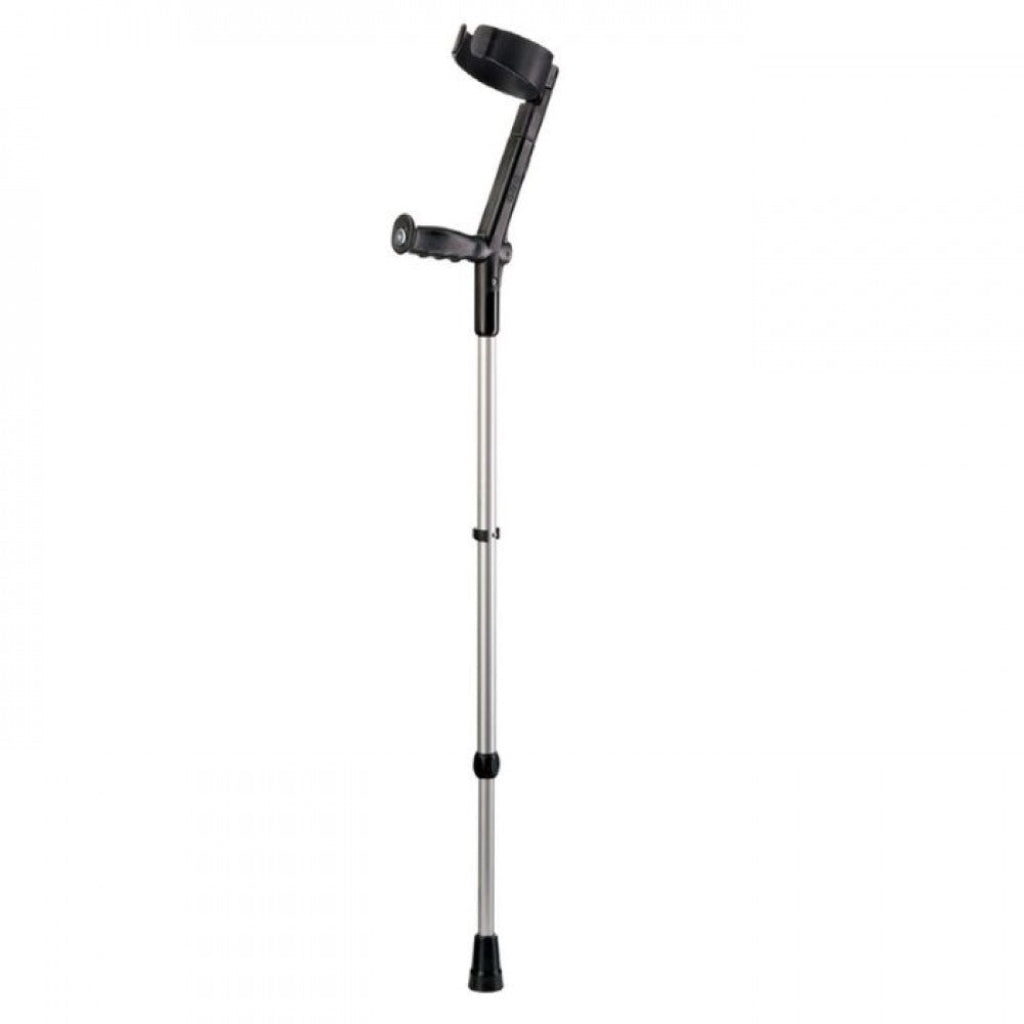 Black crutch on a white background