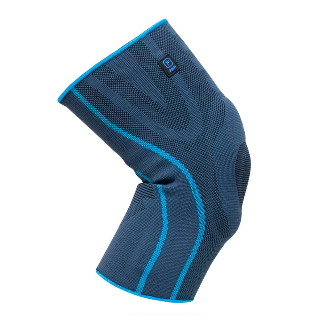 ELASTIC KNEE SUPPORT WITH SILICONE PADDING AND SIDE STABILIZERS