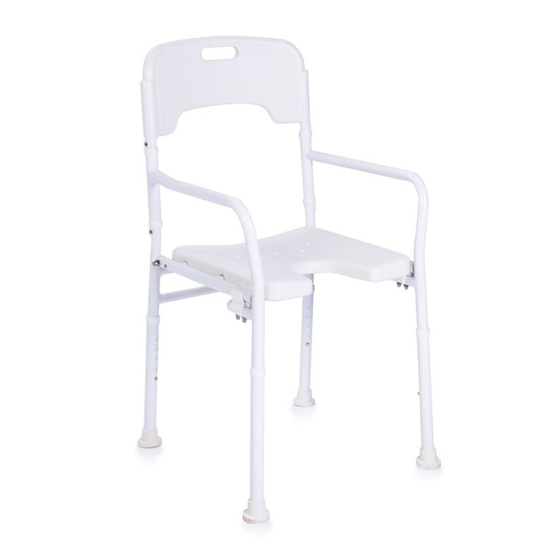 SHOWER CHAIR WITH BACK - FOLDING