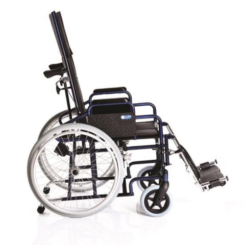 FOLDING WHEELCHAIR WITH RECLINING BACKREST