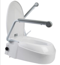 FIXED TOILET SEAT HEIGHT ADJUSTABLE WITH LIFT-UP ARMRESTS