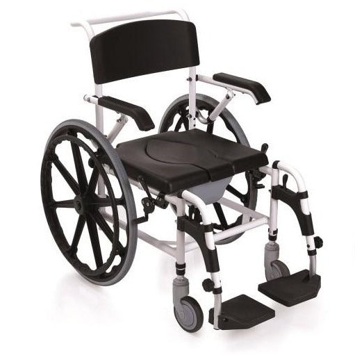 COMMODE CHAIR SELF PROPELLING FOR TOILET AND SHOWER